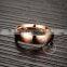 Rose gold plated stainless steel round ring fashion women ring wedding jewelry 6210027