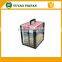 square transparent plastic box tray holding ceramic sticker poker chip set