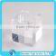 Fluorescent Green Clear Acrylic Cubic Tea-light Holder