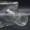700ml clear thick base square alocohol glass bottle with screw top