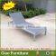 Stackable outdoor aluminum adjustable chair chaise lounge