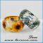 Cheap Handmade Real Flower Botanical Garden Resin Bangle Bracelet