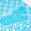 Manufacturer anti bacteria round anti slip pvc bath mat