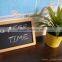 Natural wood frame chalkboard for restaurant, beer bar chalkboard