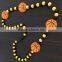 2015 novelty flash led big football/ basketball shaped beads & round beads necklace
