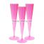 High Quality Unbreakable clored champagne flut , party supply long stem chamgne glass for holiday decoration