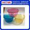 best selling 3 pcs small size plastic round baby travel bowls with lids plastic candle bowls