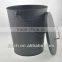 kitchen middle matte black iron bucket