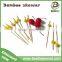 Factory Disposable Colored Bamboo decorative skewers