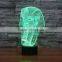 Pyramid Pharaoh 3D LED illusion Night Light Touch Switch Table Desk 7 Color Lamp
