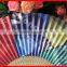 Best selling bamboo paper fan with two sides printing