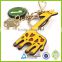 New designed small cute fancy animal make Leather key chain