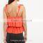 2016 Newest Sexy Layered Tie Strap Cami Sleeveless Top HST8043