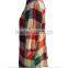 Classic Check Plaid Hemp Ramie Cotton All-Down Button with Side Pocket Top Blouse Shirt
