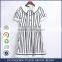 Cute Senior Strip Dress For Girls School Uniform Sample
