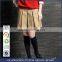 British student girl Khaki Skirt pleated Scotland school children skirt custom