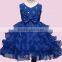 Hot Selling Kids Frock Fancy Party Dresses For Girls Children Flower Wedding Baby Girl Tiered Dress