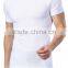 Cheap Wholesale White Plain Cotton Spandex Mens Short Sleeve T Shirts Slim Fit Blank Design Tee