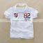 Fancy polo collar t-shirt custom embroidered logo for boy