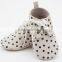 Dark spot cheap leather shoes leather flat infant shoes