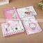 Cute Cartoon Notebook PP Cover Wire-o Binding Notebook Cheap Student Notebook With Band