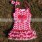 2015 new baby girls valentine chiffon dress valentines dress with matching headband and chunky necklace and leg warmer set