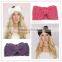  wholesale oversize knit headband with bow Winter Headband for women