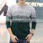 Men Melange Color Cotton Pullover Sweater