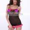 Newest Black Sexy Sleeping Wear Babydolls Lingerie Dress for Ladies