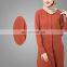 Fashion Islamic Wear Latest Collection Muslim Clothing Women's Long Puff Sleeve Neck Long Shirt Midi/ Tunic Dresses