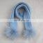 Wholesale Fashion Cute Design Plain Knit Wool Kid Winter Scarf