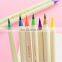 new Cute Kawaii Soft multicolor pen Platinum Calligraphy Brushes Plastic Handle Writing Brush For Kids Gift korean Stationary