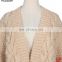 Lux Heavy Chunky Strips Handmade Woolen Cardigan Sweater