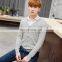 Autumn/Spring good quality fashion casual slim fit v neck custom knitted 100% cotton mens cardigan sweater direct factory