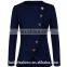 2016 BAIYIMO Women Long Sleeve Single Breasted Work Blazer Asymmetric Hem Jacket Coat
