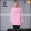 Pink cheap sheep wool fur coat with detachable fur inside
