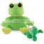 Cheap Mini 10CM Plush Frog Keychain Custom Cute Stuffed Animal Soft Green Frog Plush Toy