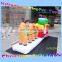 2015 New year inflatable Santa Claus with carriage