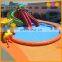 Commercial use giant octopus slide inflatable water park with pool for sale