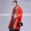 hot products for united states 2017 lapel ladies long coat design long sleeves plain parka spring women coat
