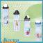BPA free customized logo sport plastic bottle with straw wholesale