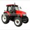 100hp 4wd farm tractor with front end loader and backhoe