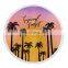 Microfiber Round Beach Towel Custom Logo Accept
