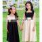 2020 Summer New Girls Dresses Bow Baby Princess Dress Two Colors Patchwork Sleeveless Kids Cotton Dresses for Children