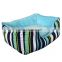 Striped pet bed with cushion wholesale pet bed cat dog kennel