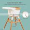 Wooden High Chair Baby Feeding Convertible portable 3 in 1 high chair