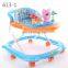 High quality Plastic baby doll learning walker with swivel wheels for sale
