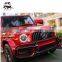 2019 year G CLASS W464 G63 dry carbon fiber material front lip cover fit for G wagon W463A G63 front bumper lip