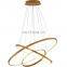 Indoor Modern Circular Ring Chandelier 1 - 3 Rings pendant light Home Hotel Lighting