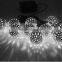 Battery Operated Moroccan Orb String Lights 20 LED Metal Globe Fairy Lights (Warm White)